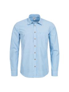 Традиционная рубашка Руди с длинными рукавами светло-голубого цвета Nübler