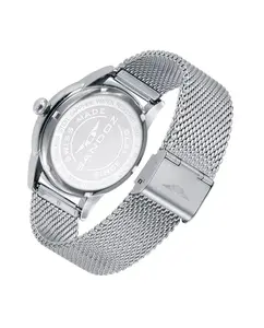 Мужские часы Heritage с корпусом из миланской стали и сеткой Sandoz, серебряный
