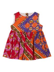 Платье без рукавов с принтом «Феста» PUCCI Junior, красный