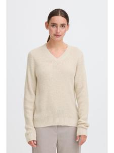Oxmo Свитер с V-образным вырезом OXFSinvi бежевого цвета