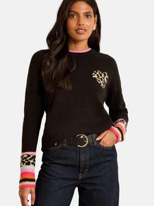 Love & roses Свитер в черном цвете