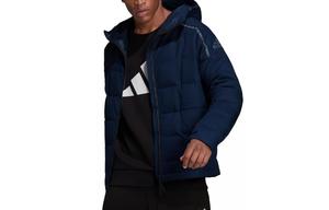 Пуховик мужской темно-синий Adidas, темно-синий