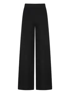 Брюки палаццо Marzia с эластичным поясом Max Mara, черный