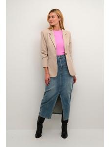 Юбка до колена Kaffe, синий деним