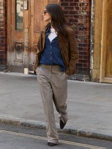 Брюки Gwynnie Check Baukjen, Neutral/Multi