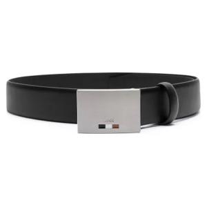 HUGO BOSS Натуральный кожаный ремень мужской черный, Black