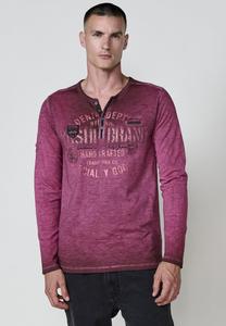 Топ Koroshi Long sleeved top, Granate Maroon/Red