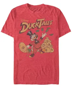 Мужская футболка с коротким рукавом Scrooge Dollars Fifth Sun, красный