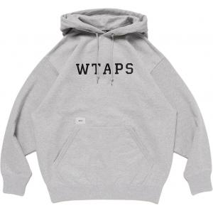 Хлопковый худи WTAPS, серый