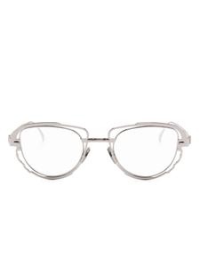 Kuboraum очки H02 в геометричной оправе, серебристый