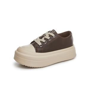 D Fuse Scandinavia устойчивые к истиранию увеличивающие рост низкие скейтерские кроссовки women's D:FUSE SCANDINAVIA, коричневый