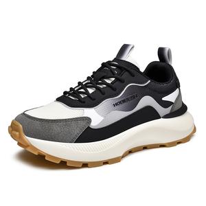 Peak Collection Мужские повседневные кроссовки низкие с амортизацией противоскользящие износостойкие HOBIBEAR, черно-белые