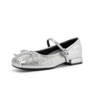 Туфли Мэри Джейн женские серебристые GEMEIQ, Silver