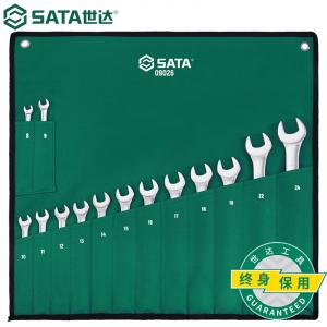 SATA Набор из 14 полностью полированных ключей двойного назначения 09026