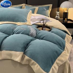 Disney Комплект постельного белья 1,8 м, 4 предмета: пододеяльник 200x230 см, простыня, 2 наволочки, цвет Qingfeng Green, кожа-дружелюбный и теплый