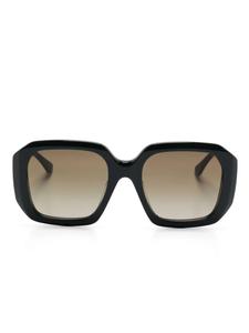 Chloé Eyewear солнцезащитные очки в массивной оправе, зеленый