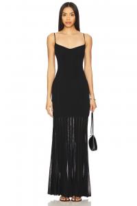X revolve Джульетта макси платье вязаное House Of Harlow 1960, black