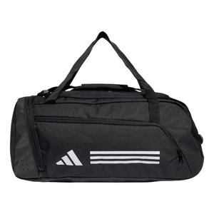 Сумка essentials 3-stripes duffel bag small 'black white' Adidas, черный