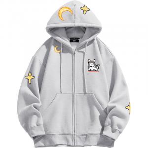 Толстовка с принтом унисекс UNthemed, серый