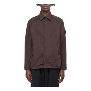 Рубашка ghost overshirt 'brown' Stone Island, коричневый