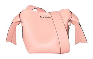 Сумка через плечо из телячьей кожи Acne Studios розовая
