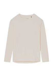 Пижамный топ Mix+Relax с длинными рукавами и круглым вырезом для женщин SCHIESSER, кремовый