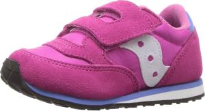 Кроссовки Saucony Unisex-Child Originals Jazz на липучке (для малышей/детей младшего возраста), Magenta