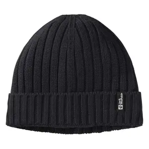 Шапка Jack Wolfskin Rib Knit, черный