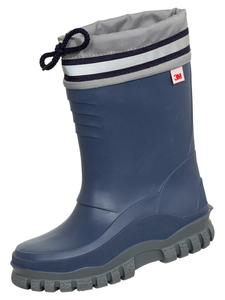 Резиновые сапоги Bockstiegel Kinder-Winterstiefel Arktis gefüttert, цвет dunkelblau/grau