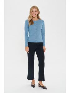 SAINT TROPEZ Кардиган JemmaSZ, прямой крой, цвет Blue Shadow Melange