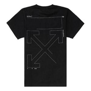 Футболка unfinished loose round neck short sleeve black Off-White, черный