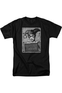 Футболка с коротким рукавом для взрослых Batman Harley Inmate Gildan, черный