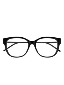 Очки в круглой оправе Saint Laurent Eyewear, черный