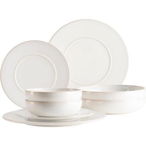 Комплект посуды Kombiservice UNICO, Kombi-Service, каменная керамика Mäser, белый