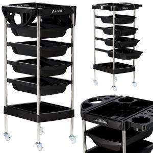 Парикмахерская косметичка для салона X7, универсальный шкаф-стол-тележка на колесах Calissimo