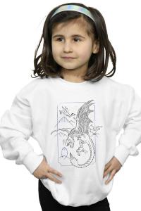 Толстовка с рисунком дракона Harry Potter, белый