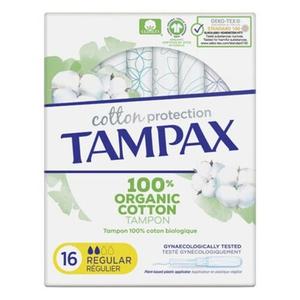 Хлопковые тампоны Tampax с аппликаторами, 16 шт., обычные
