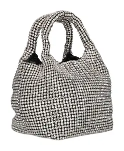 Сумочка Merry со стразами Hvisk, серый