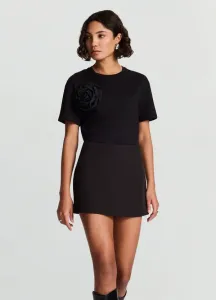 Однотонная базовая футболка Calliope, Ultrablack