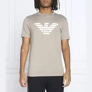 Футболка стандартного кроя Emporio Armani, бежевый