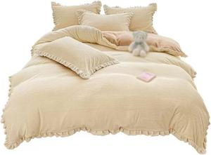 SkiPdr Комплект постельного белья двусторонний стеганый бархатный утолщенный зимний