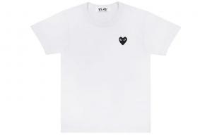 Футболка унисекс белая Cdg Play, белый