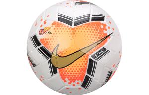 Nike Футбольный мяч размер 5, машинная строчка, резина, унисекс, белый оранжевый