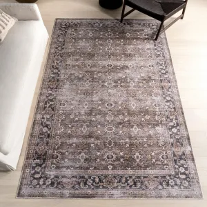 Ковер Myrtle Vintage Area Rug nuLOOM, 152x244 см, коричневый