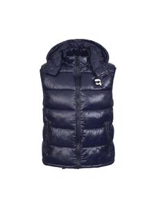 Karl Lagerfeld Стеганый жилет 505023 темно-синего цвета