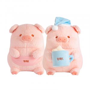 Плюшевая игрушка LuLu Pig Box в виде спящей куклы, высота 31 см M&G SHOP