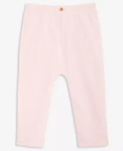 Детские штанишки из велюрового ребристого трикотажа First Impressions, розовый