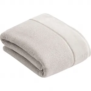 Полотенце Pure из хлопка и VEGAN, с элегантной бархатной каймой Vossen, Stone