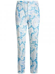 ETRO брюки с принтом пейсли, синий