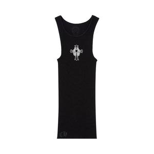 Топ Chrome Hearts Hairy Cross Rib Tank, Black